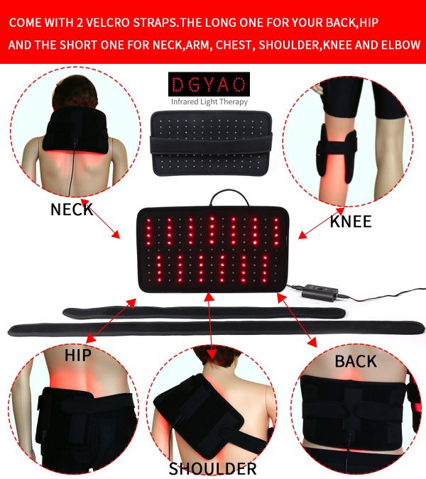 dgyao® Near Infrared Light Therapy Pad with Wrap & Straps(One Pad ...